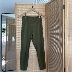 Girlfriend collective green leggings. EUC.